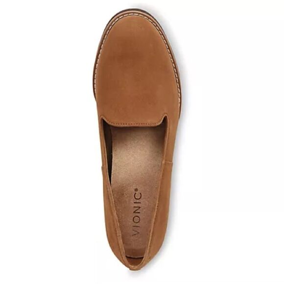 VIONIC Women’s Water Repellent Suede Willa Wedges in the Size 9.5M in Toffee - Picture 9 of 13